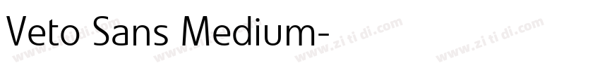 Veto Sans Medium字体转换
